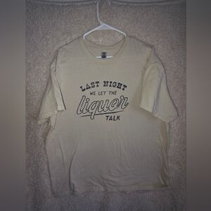 Gildan Beige Graphic Tee - Short Sleeve